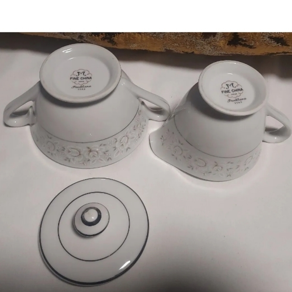 Parklane Fine China  CREAMER AND SUGAR Made In Japan
